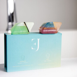 cadeau box kristalzepen aquamarijn opaal